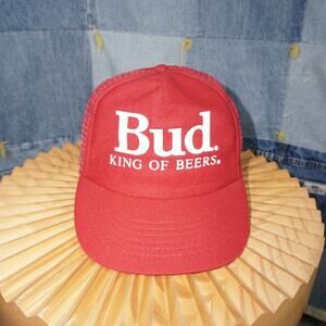 OSFA - Vintage Budweiser bud King of beers 1990s trucker hat